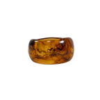 SWIRL RESIN BANGLE - AMBER
