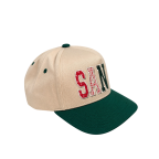 SANTA PATCH TRUCKER HAT - GREEN