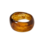 SWIRL RESIN BANGLE - AMBER