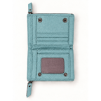 WOVEN BIFOLD WALLET - BLUE