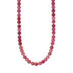 MARBLED BEADED NECKLACE - PINK