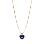 LAPIS HEART PENDANT NECKLACE