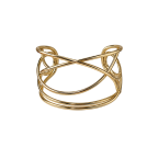 GOLD CRISSCROSS OPEN CUFF