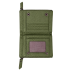 WOVEN BIFOLD WALLET - OLIVE