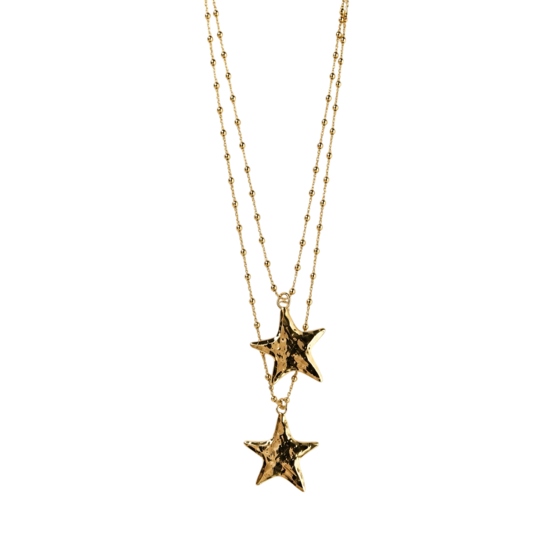 DOUBLE STAR NECKLACE PENDANT