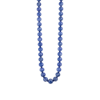 MARBLED BEADED NECKLACE - BLUE