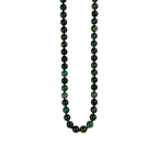 MARBLED BEADED NECKLACE - GREEN