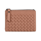 WOVEN BIFOLD WALLET - TERRACOTA