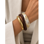 MIXED MATERIAL BANGLE STACK