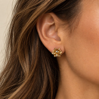 CHRISTMAS GIFT BOW STUD EARRING TRIO