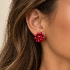 CHRISTMAS GIFT BOW STUD EARRING TRIO