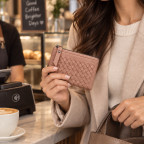 WOVEN BIFOLD WALLET - TAUPE