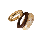 MIXED MATERIAL BANGLE STACK