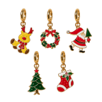  CHRISTMAS CHARMS - SANTA & WREATH