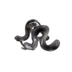 TRANSLUCENT WAVE CLAW CLIP - BLACK