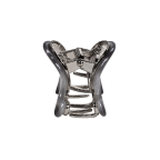 TRANSLUCENT WAVE CLAW CLIP - BLACK