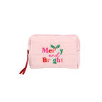 QUILTED COSMETIC BAG - MERRY & BRIGHT
