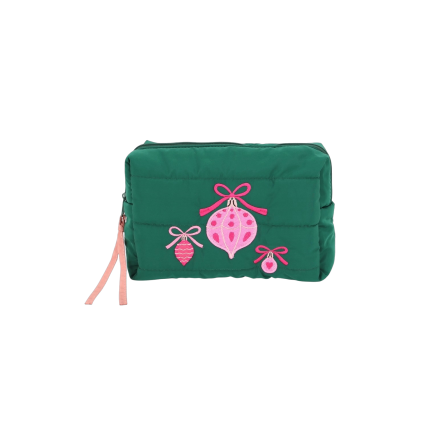 QUILTED COSMETIC BAG - ORNAMENT