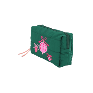 QUILTED COSMETIC BAG - ORNAMENT