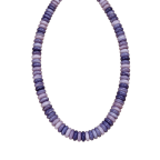 DISC BEADED NECKLACE - PURPLE