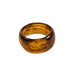 SWIRL RESIN BANGLE - AMBER