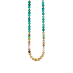 MOSAIC BEADED NECKLACE - COASTAL