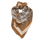 VINTAGE GARDEN FLORAL BANDANA - BROWN