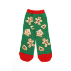 FUZZY CHRISTMAS SOCKS - GINGERBREAD