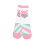 FUZZY CHRISTMAS SOCKS - TURQUOISE / ORNAMENT