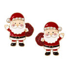 GLITTER SANTA STATEMENT EARRINGS
