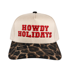 HOWDY HOLIDAYS LEOPARD TRUCKER HAT