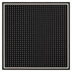 POLKA DOT SILK SCARF - BLACK