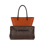 REVERSIBLE TOTE BAG W/ REMOVABLE ORGANIZER - COFFEE