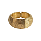 TEXTURED WIDE GOLD CUFF BRACELET