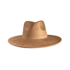 WIDE-BRIM WESTERN HAT - CAMEL