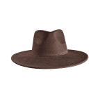 WIDE-BRIM WESTERN HAT - CHOCOLATE BROWN
