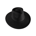 WIDE-BRIM WESTERN HAT - BLACK