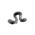 TRANSLUCENT WAVE CLAW CLIP - BLACK