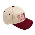 SANTA PATCH TRUCKER HAT - BURGUNDY