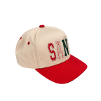 SANTA PATCH TRUCKER HAT - RED