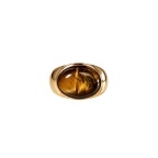 OVAL SIGNET RING - TIGER'S EYE