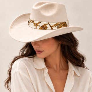 TWILLY SCARF - IVORY EQUESTRIAN CHAIN