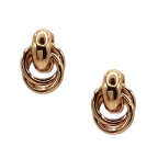 SMALL TWIST EARRINGS - GOLD DIPPED