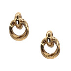 KNOT TWIST EARRIGS -GOLD DIPPED 