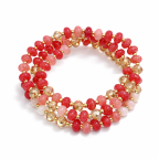 BEADED BRACELET - PINK 