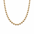 GOLD DIPPED NECKLACE - BEADED