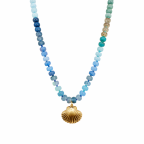 BEADED NECKLACE - SHELL 