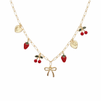 CHARM NECKLACE - CHERRY 