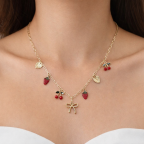 CHARM NECKLACE - CHERRY 