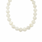 CHUNCKY BEADED NECKLACE - IVORY 